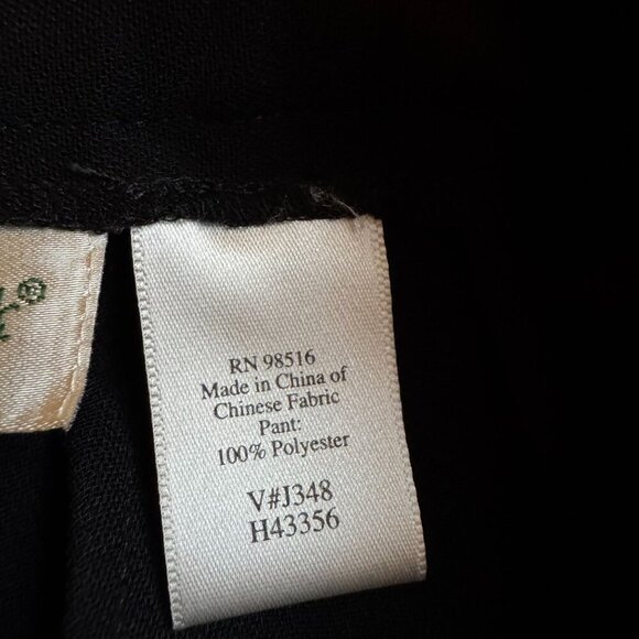 Coldwater Creek Womens High-Waisted Black Pleat Back Zipper Dress Pants Trousers - Picture 10 of 10